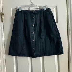 Allegra K, denim skirt, size L (12)